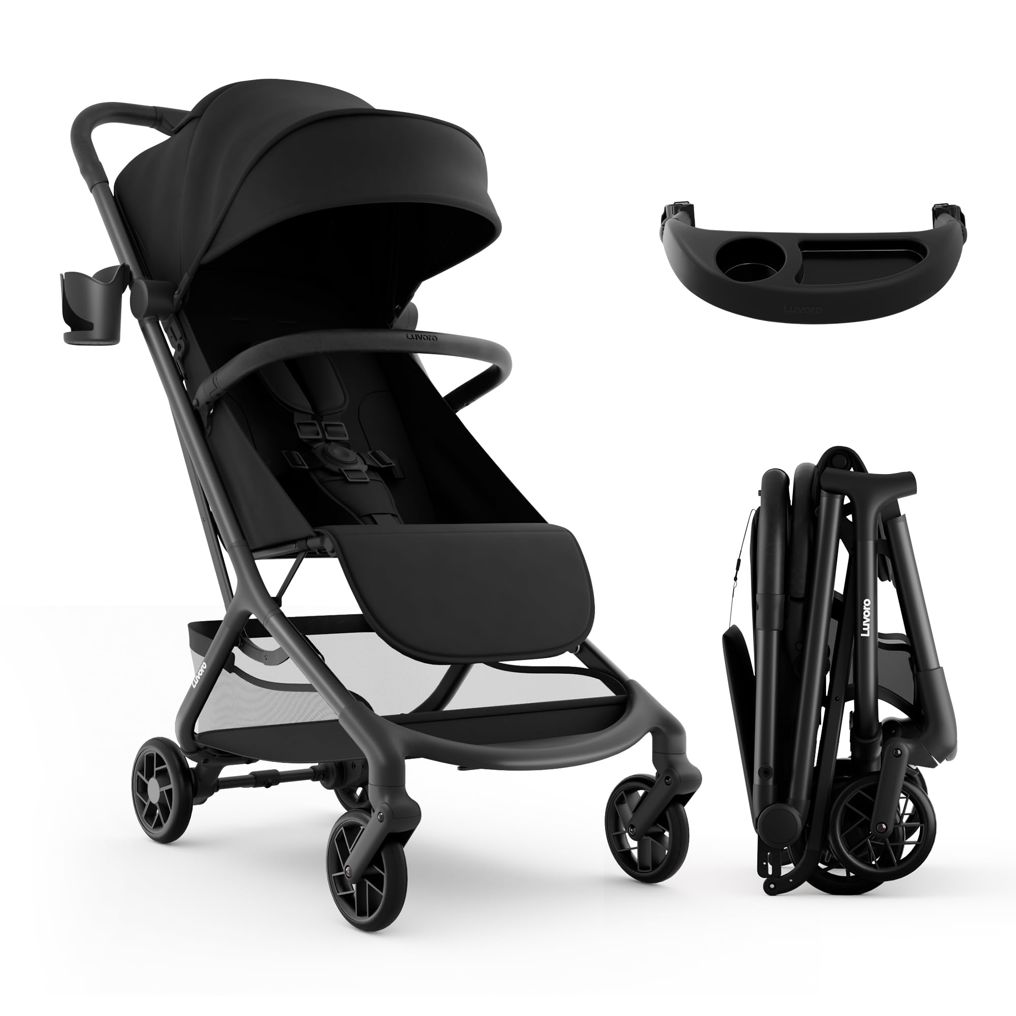 Amazon.com : Luvoro Neo Lightweight Travel Stroller with Snack